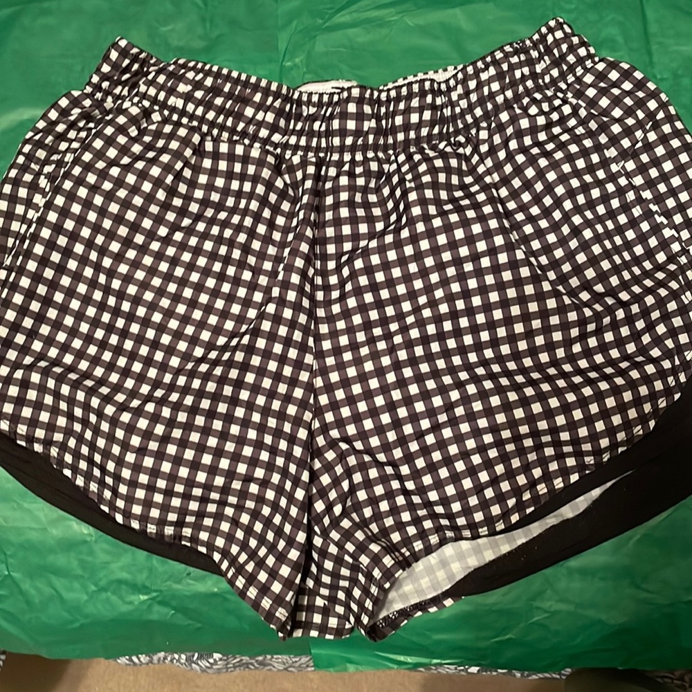 Cute checkerboard athletic shorts